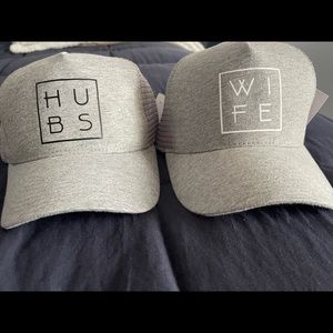 Husband/wife baseball hats. NWT.